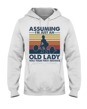 Gym Assuming I'm Just An Old Lady Hooded Sweatshirt front