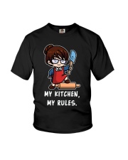 Teacher My Kitchen My Rules Youth T-Shirt tile