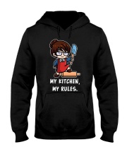 Teacher My Kitchen My Rules Hooded Sweatshirt front