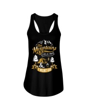 Camping The Mountains Are Calling And I Must Go Ladies Flowy Tank tile