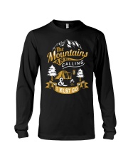 Camping The Mountains Are Calling And I Must Go Long Sleeve Tee tile