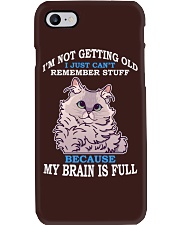 Cat My Brain Is Full Phone Case tile