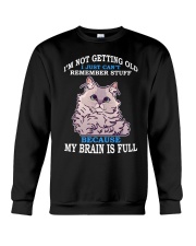 Cat My Brain Is Full Crewneck Sweatshirt tile