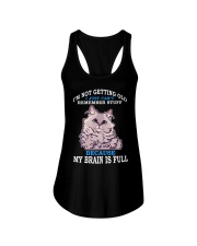 Cat My Brain Is Full Ladies Flowy Tank tile