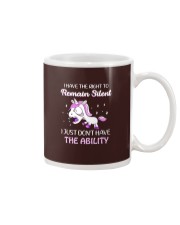 Unicorn I Have The Right To Remain Silent Mug tile