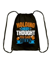 Beer Holding Cheer I Thought You Said Beer Drawstring Bag tile
