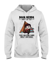 Camping Book Nerds Don't Get Old Hooded Sweatshirt front