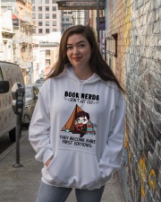 Camping Book Nerds Don't Get Old Hooded Sweatshirt lifestyle-unisex-hoodie-front-1
