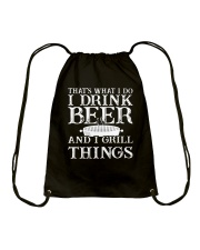 Beer I Drink Beer And I Grill Things Drawstring Bag tile