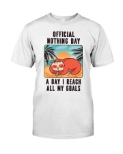 Sloth Saying Sloths Gift Lazy Classic T-Shirt tile