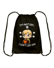 Coffee I'm Not Shy I Don't Like You Drawstring Bag tile