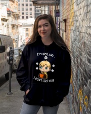 Coffee I'm Not Shy I Don't Like You Hooded Sweatshirt lifestyle-unisex-hoodie-front-1