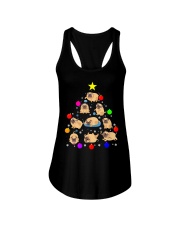 Pug Dog Christmas Tree 2 Ladies Flowy Tank tile