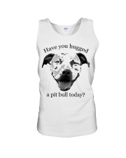 Bulldog Dog Have You Hugged A Pit Bull Today Unisex Tank tile