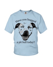 Bulldog Dog Have You Hugged A Pit Bull Today Youth T-Shirt tile