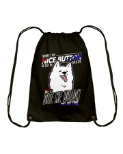 Samoyed Dog Nice Button Drawstring Bag tile