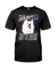 Samoyed Dog Nice Button Classic T-Shirt tile
