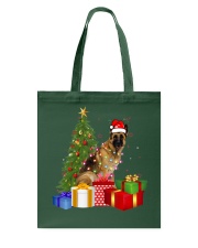 German Shepherd Dog Santa Hat Christmas Tote Bag tile