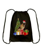 German Shepherd Dog Santa Hat Christmas Drawstring Bag tile