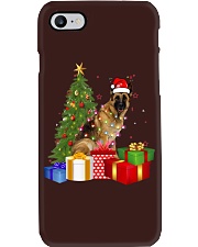 German Shepherd Dog Santa Hat Christmas Phone Case tile