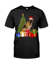 German Shepherd Dog Santa Hat Christmas Classic T-Shirt tile