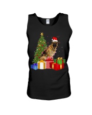 German Shepherd Dog Santa Hat Christmas Unisex Tank tile