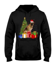 German Shepherd Dog Santa Hat Christmas Hooded Sweatshirt front