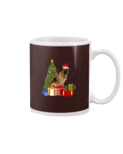 German Shepherd Dog Santa Hat Christmas Mug tile