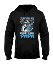 Fish Fishing Papa Hooded Sweatshirt front