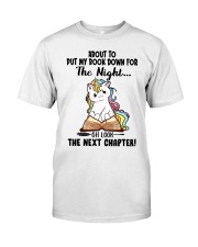 Book Oh Look The Next Chapter Unicorn Classic T-Shirt tile