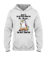 Book Oh Look The Next Chapter Unicorn Hooded Sweatshirt front