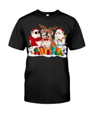 Bulldog Dog English Bulldog Christmas Classic T-Shirt tile