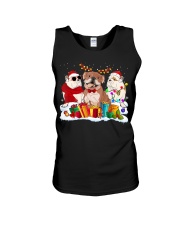 Bulldog Dog English Bulldog Christmas Unisex Tank tile