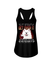 Samoyed Dog Get Over It Ladies Flowy Tank tile