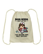 Book Nerds Don't Get Old Nurse Drawstring Bag tile