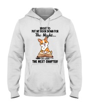 Book Oh Look The Next Chapter Corgi Dog Hooded Sweatshirt front
