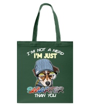 Terrier Dog I'm Not A Nerd Tote Bag tile