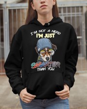 Terrier Dog I'm Not A Nerd Hooded Sweatshirt apparel-hooded-sweatshirt-lifestyle-07