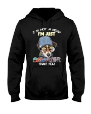 Terrier Dog I'm Not A Nerd Hooded Sweatshirt front