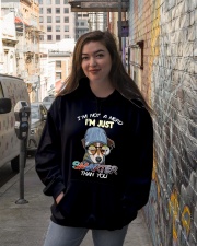 Terrier Dog I'm Not A Nerd Hooded Sweatshirt lifestyle-unisex-hoodie-front-1