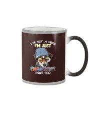 Terrier Dog I'm Not A Nerd Color Changing Mug tile