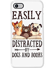 Book Easily Distracted By Dogs And Books 2 Phone Case tile