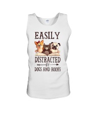 Book Easily Distracted By Dogs And Books 2 Unisex Tank tile