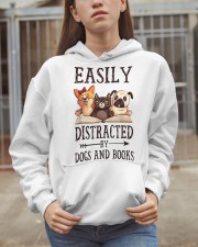 Book Easily Distracted By Dogs And Books 2 Hooded Sweatshirt apparel-hooded-sweatshirt-lifestyle-07