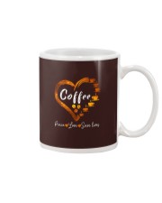 Coffee Peace Love Save Lives Coffee Heart Mug tile