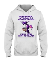 Book My Book And I Are Having A Moment Hooded Sweatshirt front