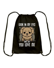 Golden Retriever Dog Look In My Eyes Drawstring Bag tile