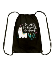 Llama Be Silly Be Honest Be Kind Drawstring Bag tile
