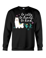 Llama Be Silly Be Honest Be Kind Crewneck Sweatshirt tile
