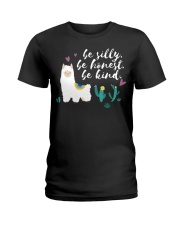 Llama Be Silly Be Honest Be Kind Ladies T-Shirt tile